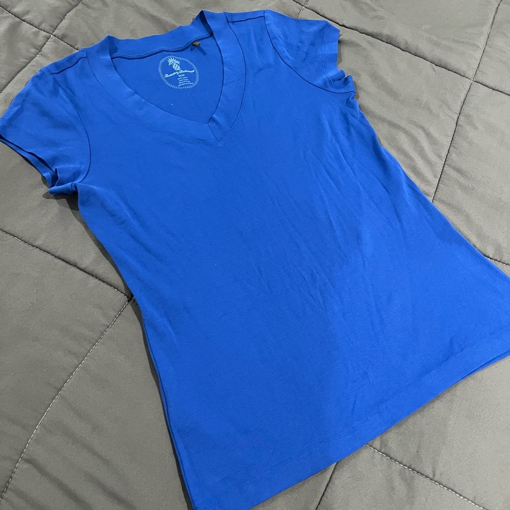 Tommy Bahama Royal Blue V-Neck Short Sleeve Tee